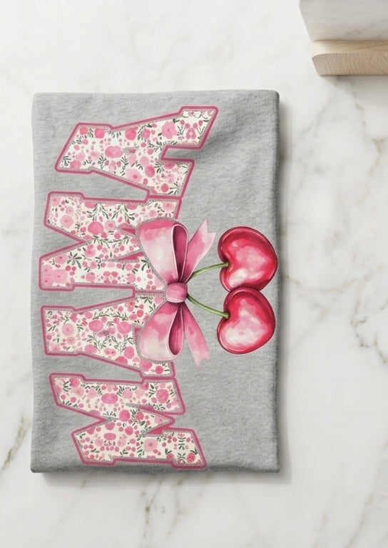 Floral MAMA Tee 🌸🍒