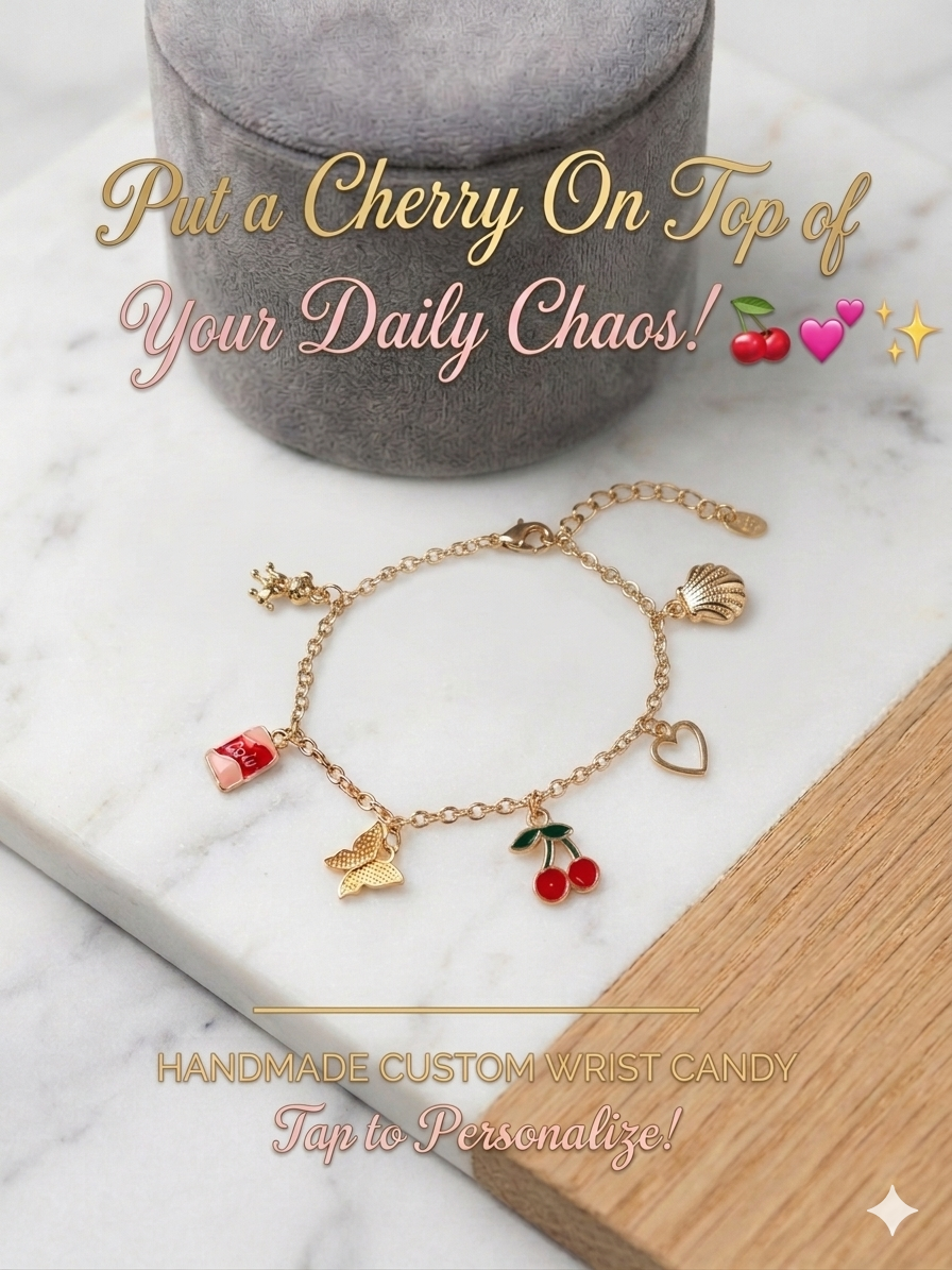 Custom Handmade Bracelets — Your Daily Stack, Perfected! 🍒✨