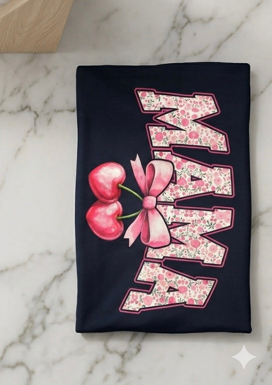 Floral MAMA Tee 🌸🍒