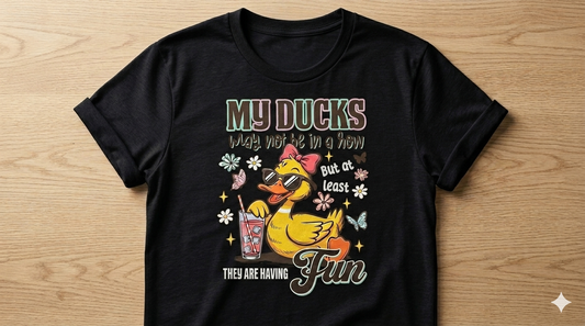 Fun-Loving Duck Graphic Tee