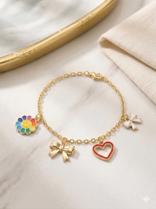 Bows & Besties Charm Bracelet
